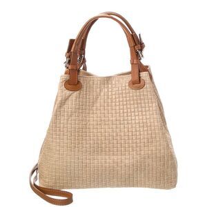 Italian Leather Shoulder Bag, Brown